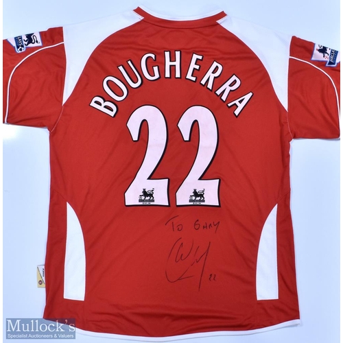 1030 - Charlton Athletic 2007/08 (Signed) Bougherra No 22 match issue home football shirt, autographed and ... 