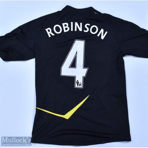 1037 - Bolton Wanderers 2011/12 Robinson No 4 match issue away football shirt Premier League badges to slee... 