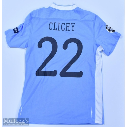 1040 - Manchester City 2011/12 Champions League Clichy No 22 match issue home football shirt Champions Leag... 