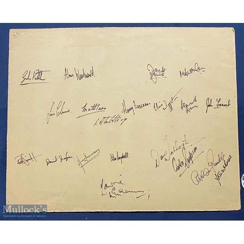 1065 - AMENDED DESCRIPTION c1970 Grimsby Town Football Team Photograph with a multi signed sheet to back