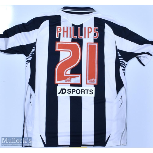 1077 - West Bromwich Albion 2007/08 Phillips No 21 match issue home football shirt Football League badges t... 