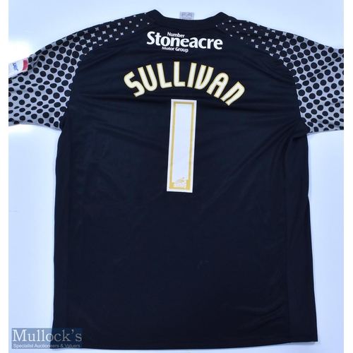 1081 - Doncaster Rovers 2011/12 Sullivan No 1 match issue goalkeeper football shirt Football League badges ... 