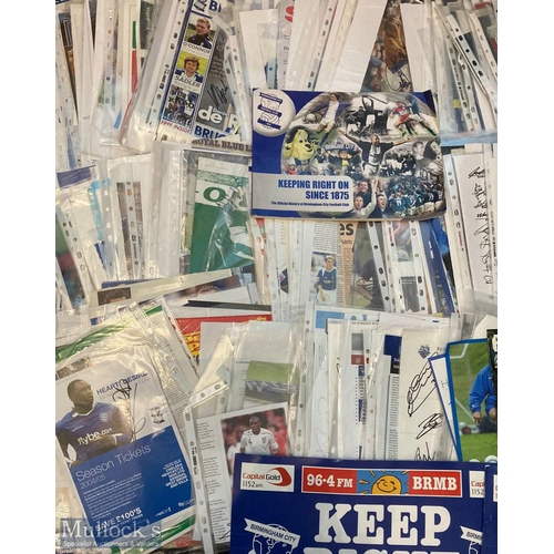 1112 - Large Quantity of Birmingham City Football Autographs - collated by a fan of the club with over 2000... 