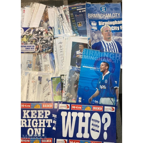 1112 - Large Quantity of Birmingham City Football Autographs - collated by a fan of the club with over 2000... 