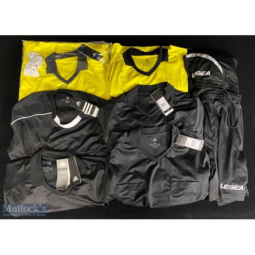 1121 - A selection of Football Referee Tops, Vests, Shorts, some are unused with original tags all are adul... 