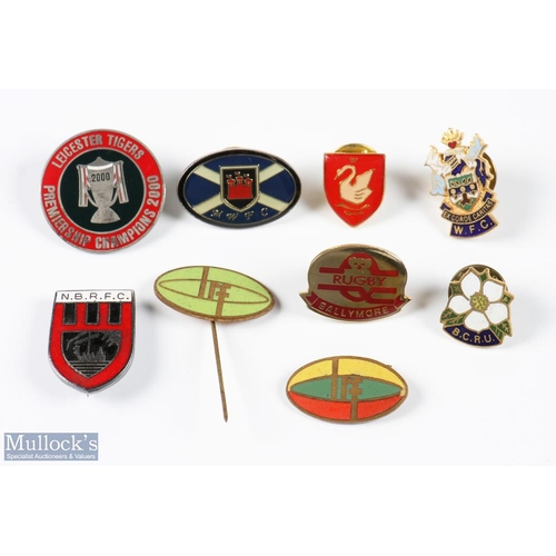 186 - Rugby Badge Collection 'H' Miscellany (9): Good, neat colourful pin badges from Ballymore & Swan (bo... 