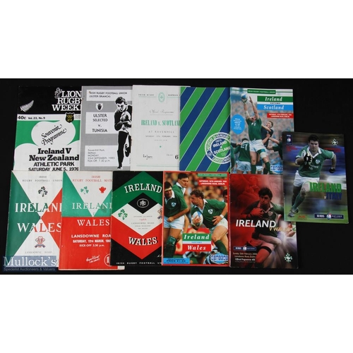 192 - 1954-2004 Ireland Mostly Home Rugby Programmes (10): v Scotland 1954, 1978 & 1992; v Wales 1960 (wit... 