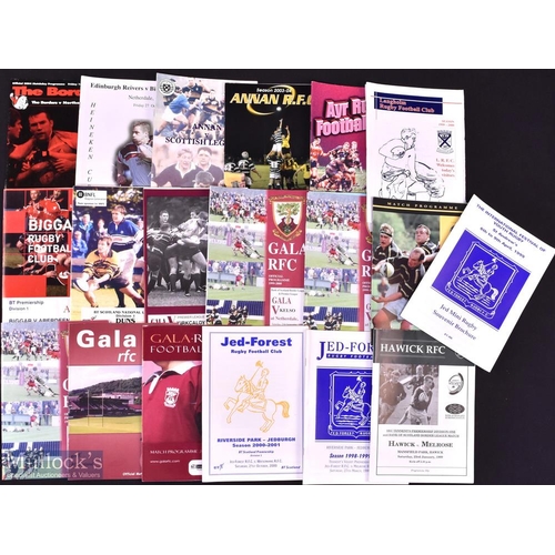 217 - 1990s-2000s Scottish Club etc Programmes (c20): A selection of club issues over 20 years, plus Borde... 