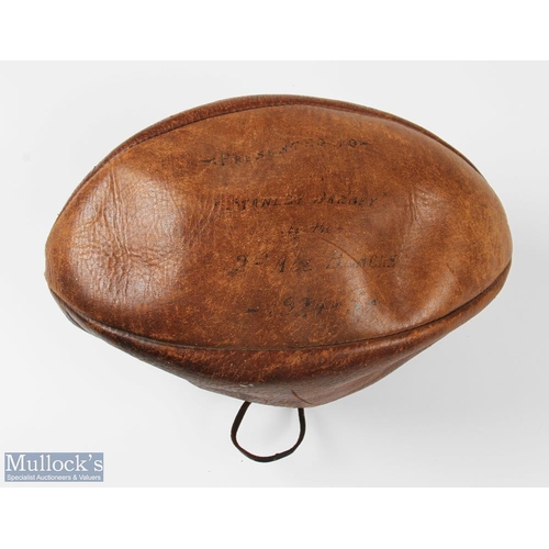 295 - 1924 All Black 'Invincibles' Signed Rugby Ball: What an object! An historic survivor almost providin... 