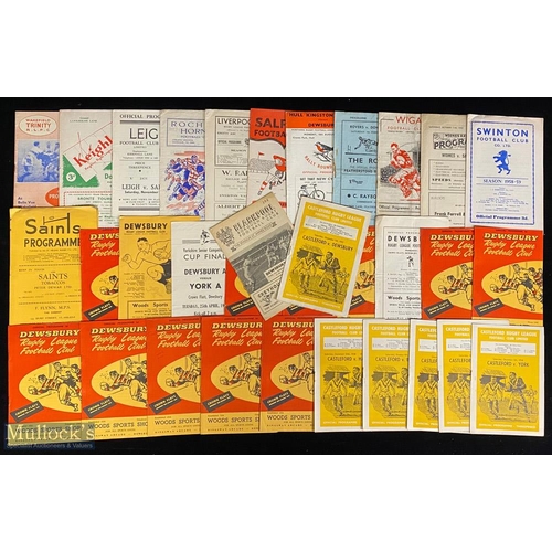 382 - 1950s etc R League Programmes (80+): Mostly from the whole spectrum of leading clubs 1956-60, inc Cu... 