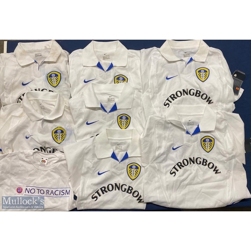 412 - 2000-2002 Leeds United Football Home Nike Shirts - all are child's sizes XS -L with 5 still having t... 