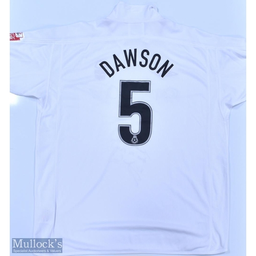 448 - Nottingham Forest 2004/05 (Signed) Dawson No 5 match issue away football shirt signed and dedicated ... 