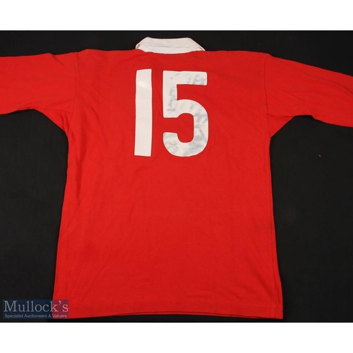 48 - 1983 Match worn Canada Rugby Jersey: The scarlet CCC 44