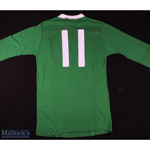 838 - 1972 West Germany international match shirt v England at Wembley 29 April 1972; green with white col... 