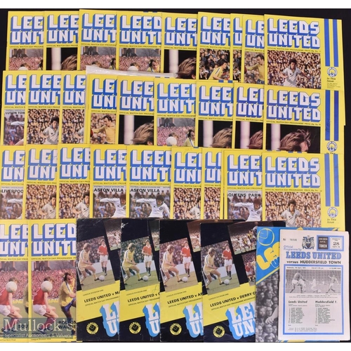 850 - Collection of Leeds Utd programmes in the ownership of the Madeley family for which Paul played in t... 