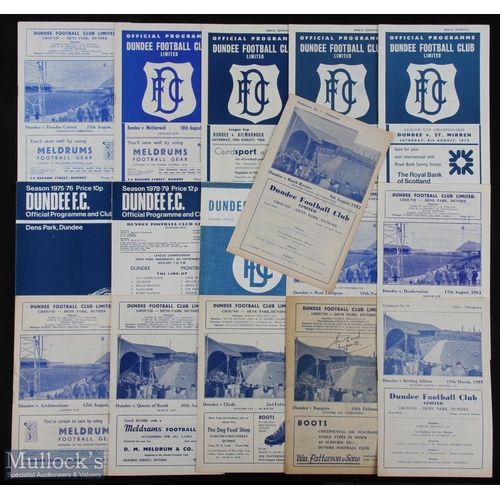 900 - Collection of Dundee football programmes 1952/53 Raith Rovers (SLC), 1954/55 Stirling Albion, 1955/5... 