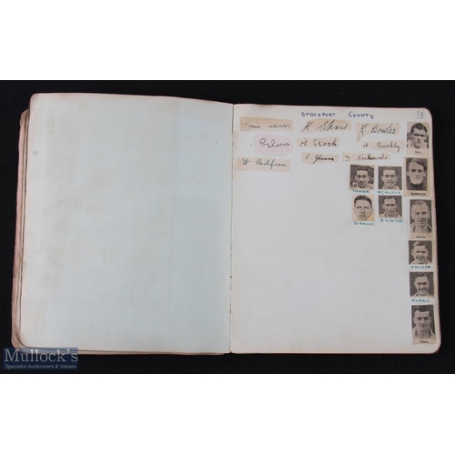 932 - 1940s Album containing autographs of many football club players; some noted are ARSENAL 1946 includi... 