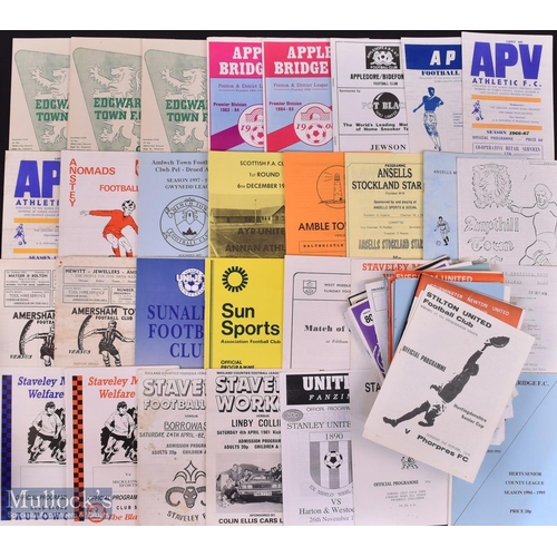 958 - Selection of non-league club football programmes, wide range of clubs and fixtures mainly 1970s - 19... 