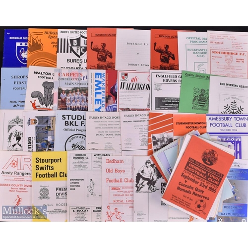 958 - Selection of non-league club football programmes, wide range of clubs and fixtures mainly 1970s - 19... 