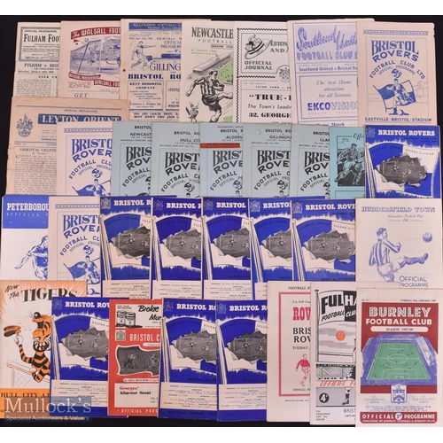 999 - 1948-1968 Bristol Rovers Football Programmes - a great selection of programmes in good to good plus ... 