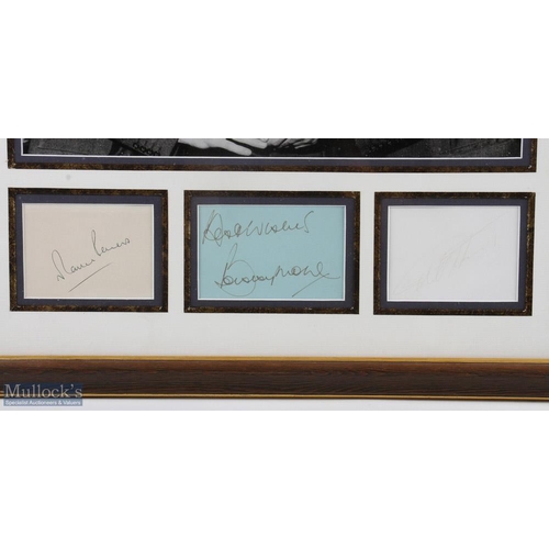 1105 - Bobby Moore Signed England 1966 World Cup Autograph Trio Display signed by Martin Peters, Bobby Moor... 