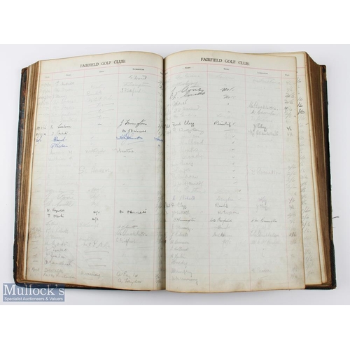 106 - Fairfield Golf Club Manchester (Est. 1892) - official Temporary Members Entry Book from 1931 onwards... 