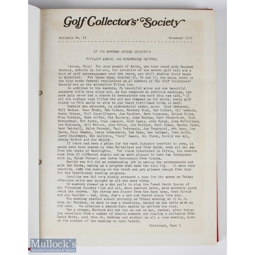 139 - Golf Collectors Society (USA) Special Bound Volume of the 