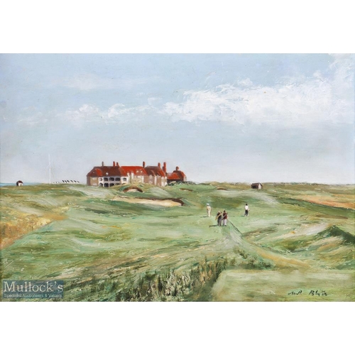 152 - Ward Blyth - Princes Old Course Sandwich Kent - oil on board signed Ward Blyth to the bottom right h... 