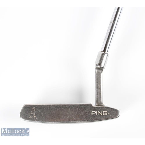 198 - Seve Ballesteros Major Golf Champion signed Ping Anser2 Putter - signed to the sole Seve Ballesteros... 