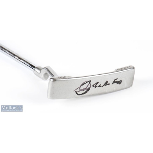 198 - Seve Ballesteros Major Golf Champion signed Ping Anser2 Putter - signed to the sole Seve Ballesteros... 