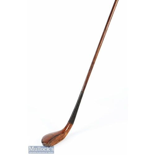 2 - Hutchison late longnose stained beech wood driver c1890 - fitted with limber shaft c/w original stai... 