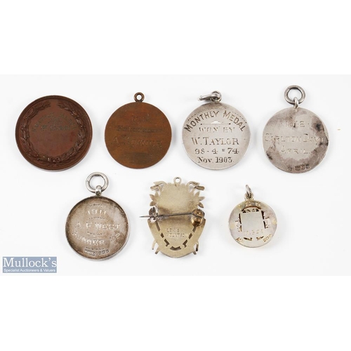 208 - Collection of various London Golf Clubs silver and bronze medals from 1896-1920 (7) - Ranelagh Inter... 