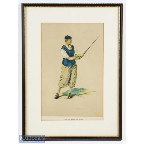 241 - Charles Ambrose (1876-1946) - original colour golfing print titled 