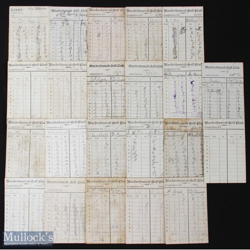 265 - Large collection of 1890s Machrihanish Golf Club (Est 1876) Competition Scorecards (20) - all comple... 