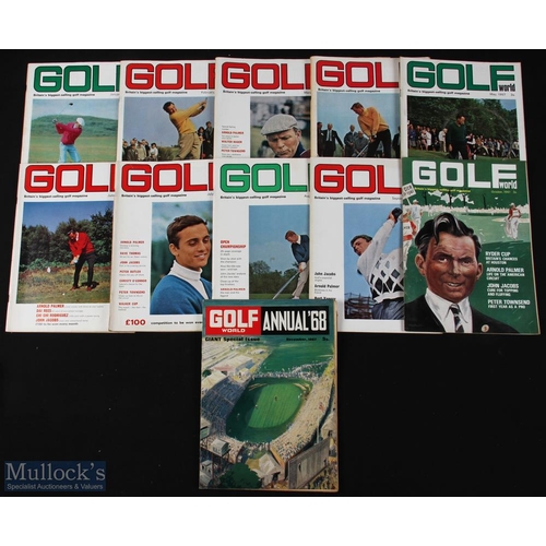 287 - 1967 Golf World Monthly magazines (11) a near complete run missing only the December issue - again p... 