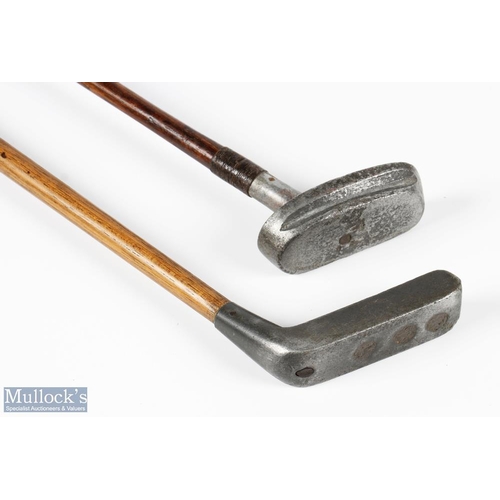 295 - 2x interesting alloy metals putters - A -Ashbourne 