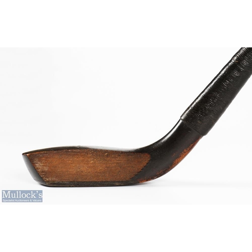 3 - Most unusual J Morris dark stained beech wood longnose play club c1885 fitted with whole cane flexib... 