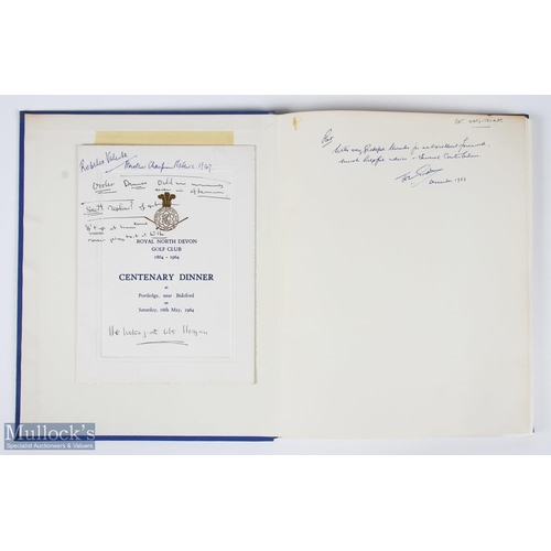 37 - Royal North Devon Golf Club History signed - 