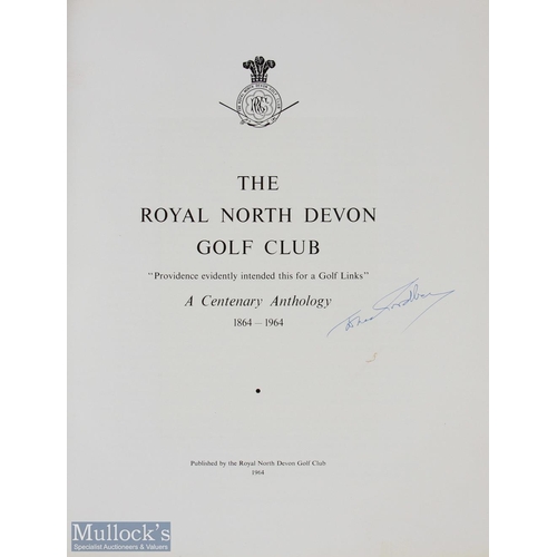 38 - Royal North Devon Golf Club History signed - 