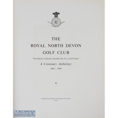 40 - Royal North Devon Golf Club History signed - 