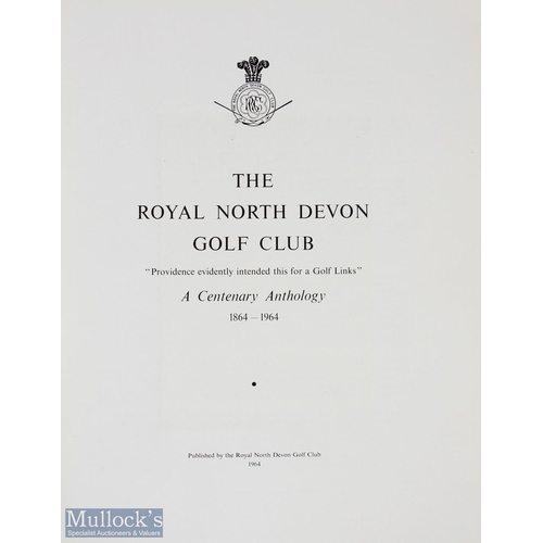 41 - Royal North Devon Golf Club History signed - 