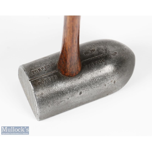 448 - Interesting and scarce William Sear of London Harlesden Gardens croquet style Torpedo putter - Londo... 