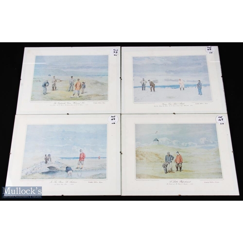 45 - Major F P Hopkins (Shortspoon) - set of 4x limited edition colour prints of early golfing scenes - a... 