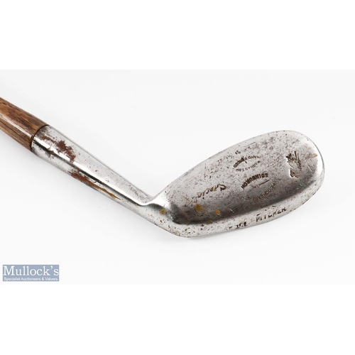491a - JP Cochrane & Co Edinburgh deep grooved back spin style mashie niblick - fitted with a good full len... 