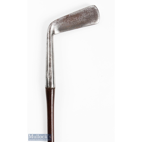 493 - Early Carrick smooth face long blade putter c1880 showing the Carrick cross mark with a 5