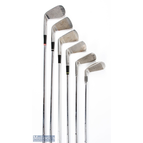 50 - Henry Cotton Personal Set of 6x Nicoll Autographed golf irons - to incl Nicoll Royale no.3, 2x Nicol... 