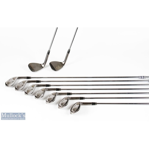 509 - Taylor Made Forged Golf irons (9) features 3, 4, 5, 6, 7, 8, 9, 52 degree and 58 degree - gripped, s... 