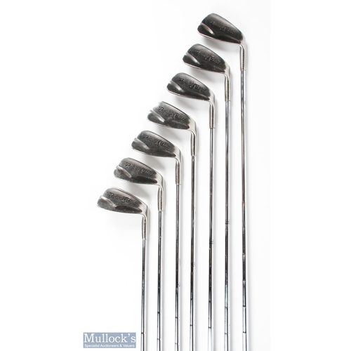 511 - Powerbilt Citation Golf irons (9) features 3, 4, 5, 6, 7, 8, 9 PI, and SW stainless USA to hosel wit... 