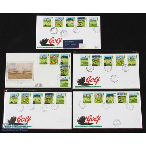 534 - Collection of Famous Golf Venues First Day Covers (6) - bearing circular date stamps for Gleneagles ... 