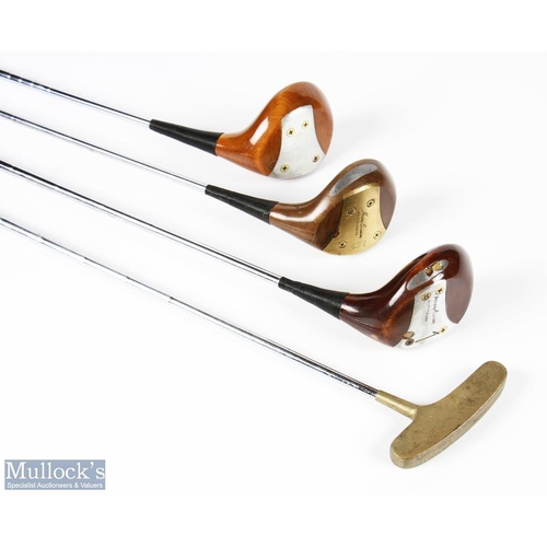 58 - Harry Busson Master Craftsman Golf Club Maker Walton Heath selection of signature handmade golf wood... 